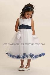 Flower Girl Dress Style 152-Choice of White or Ivory Dress 