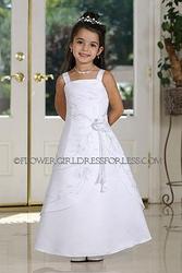 Flower Girl Dress Style 5324- Aline Dress with Vine Embroidery 