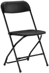 Black Poly Folding Chair