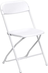 White Poly Folding Chair for Sale