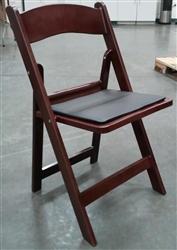 Resin Mahogany Folding Chair