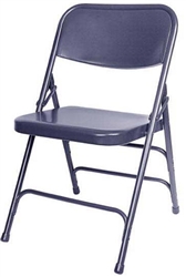 Blue Metal Folding Chair – California Chiavari Chairs