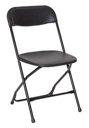 Free Shipping Black Polly Folding Chairs