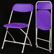 Folding-chairs-tables-discount.com - Hot Purple Poly Folding Chair