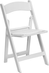 White Resin Wedding Chair