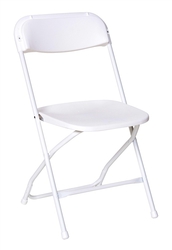 Chiavari Chairs Direct Presenting White Poly Folding Chair