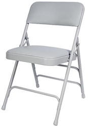 Chiavari Chairs Direct Presenting Gray Metal Vinyl Chair