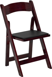 Black Wood Folding Chair - Free Shipping