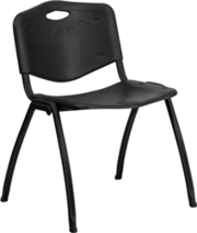 Larry Hoffman Chair Presenting Stacking Black Chair