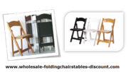 Resin Mahogany Folding Chair at Wholesale Chairs and Tables Discount