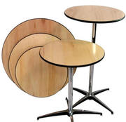 Pedestal Cocktail Tables - Round and Square