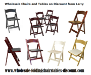 Resin Mahogany Folding Chair at Wholesale Chairs and Tables Discount