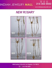 Gold Plated Rosary-Indian Jewelry Mall