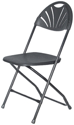 Black Fan Folding Chair - Larry Hoffman Chair