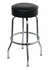 Single Ring Chrome Barstool - Chair Company Larry Hoffman