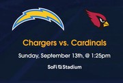 Chargers vs Cardinals sofi stadium