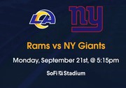 Rams vs NY Giants Sep 21