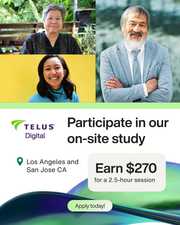Paid In-Person Research Study — Openings in Glendale,  Los Angeles & Sa
